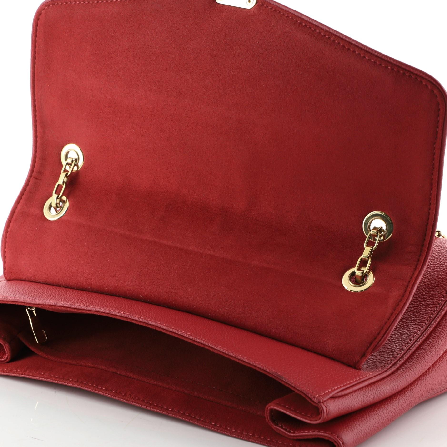 Red Louis Vuitton Saint Germain Handbag Monogram Empreinte Leather MM 
