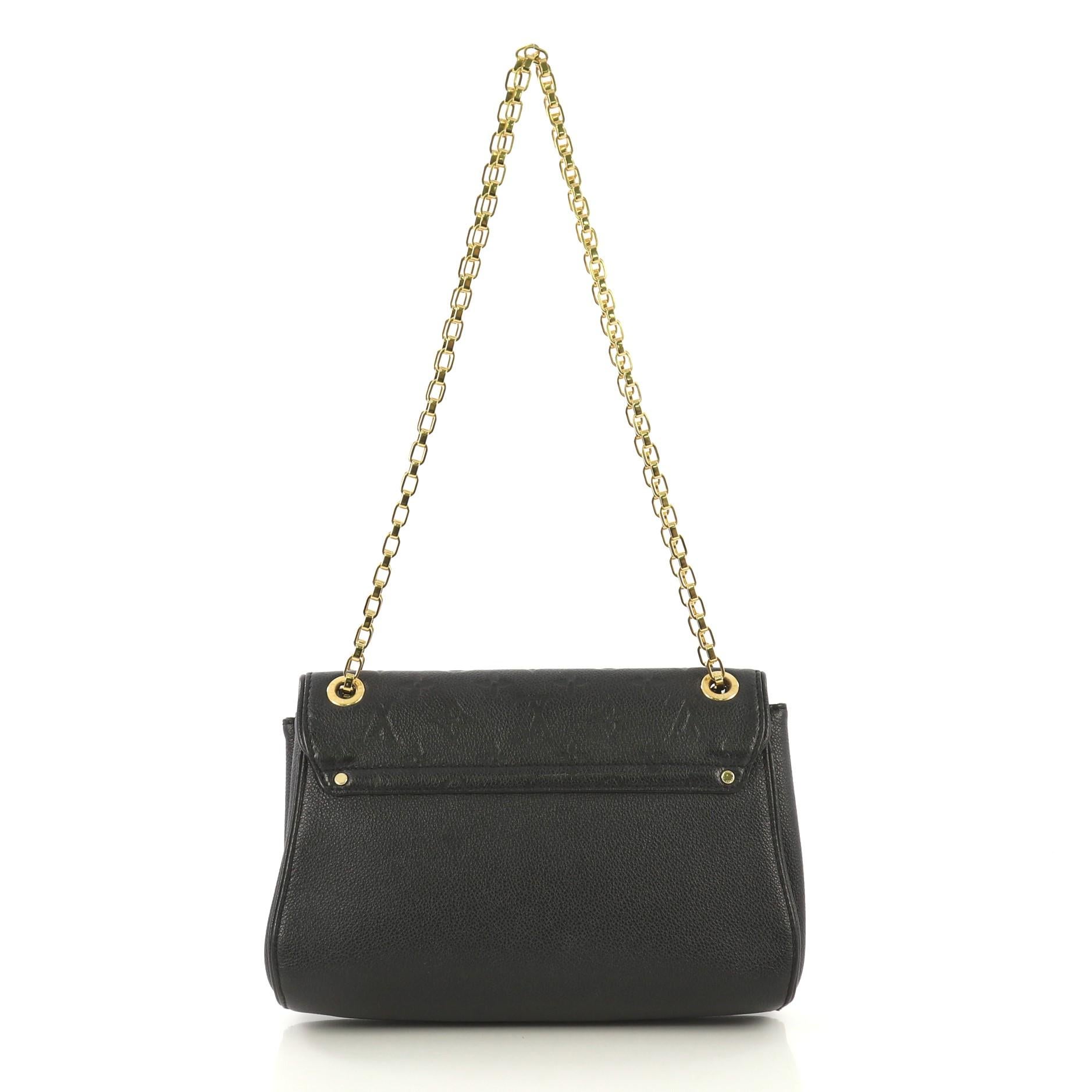 Black Louis Vuitton Saint Germain Handbag Monogram Empreinte Leather PM 