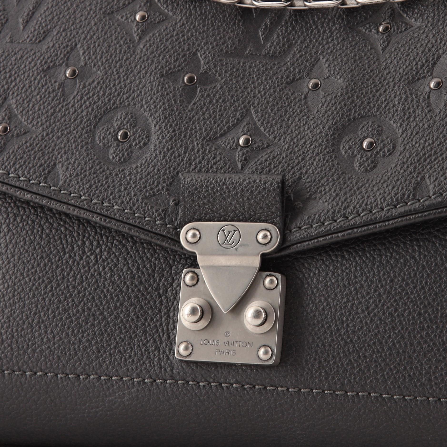 Black Louis Vuitton Saint Germain Handbag Studded Monogram Empreinte Leather PM
