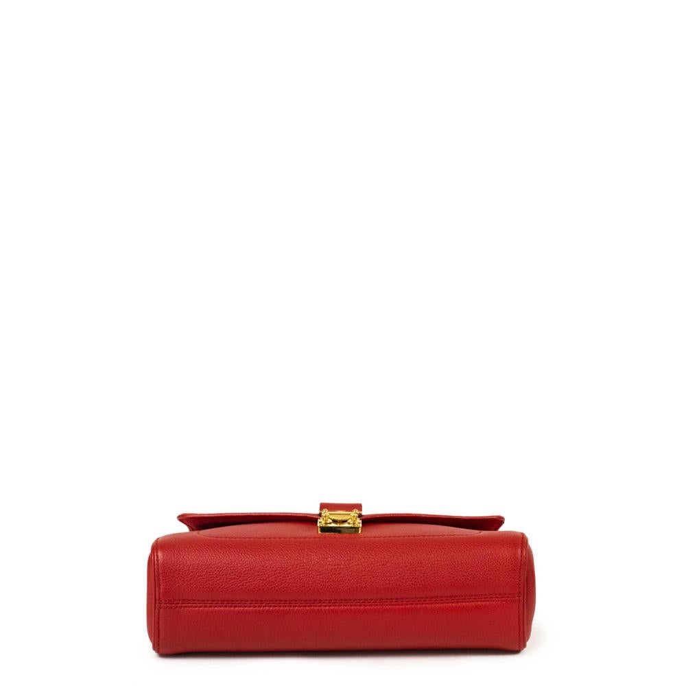 LOUIS VUITTON, Saint-Germain in red leather In Excellent Condition In Clichy, FR