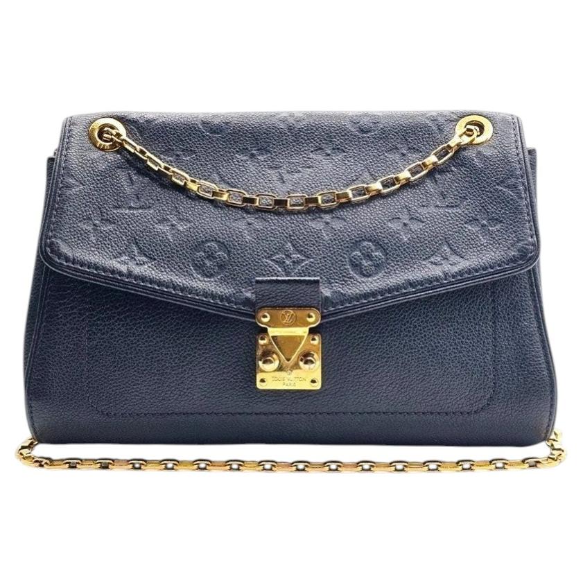 Sac à bandoulière Louis Vuitton Saint Germain MM Empreinte, couleur Marine Rouge et Bleu Marine