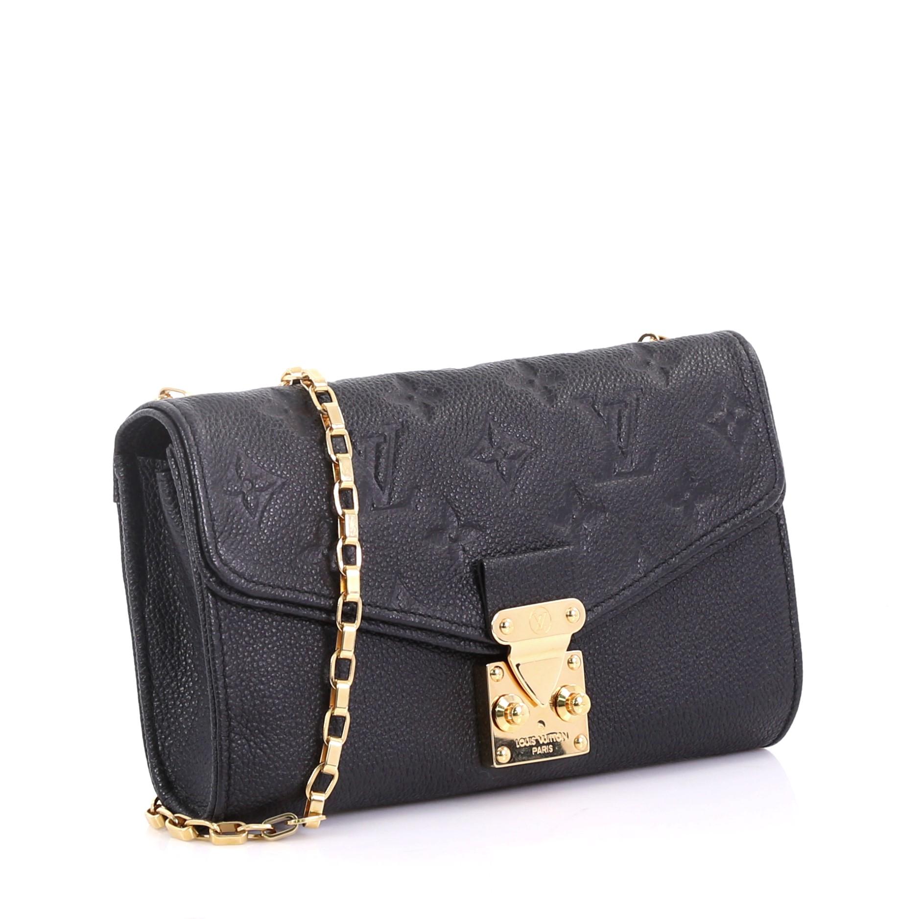 Black Louis Vuitton Saint Germain Pochette Monogram Empreinte Leather