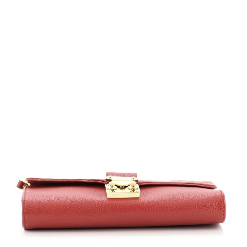 Red Louis Vuitton Saint Germain Pochette Monogram Empreinte Leather