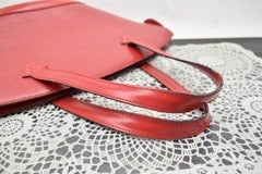 Louis Vuitton Saint Jacques Epi Castillian Pm Zip Tote 868150 Red Leather Should