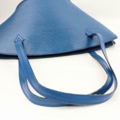 Louis Vuitton Saint Jacques Epi Toledo Zip 870209 Blue Leather Tote