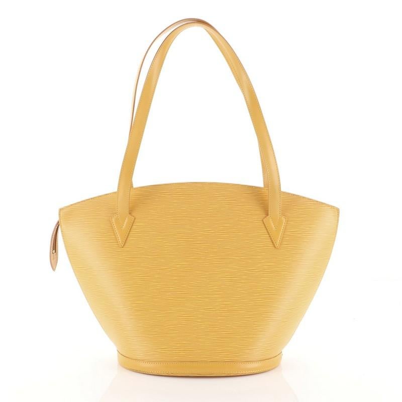 Orange Louis Vuitton Saint Jacques Handbag Epi Leather GM