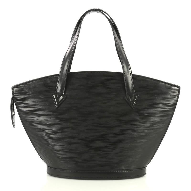 Black Louis Vuitton Saint Jacques Handbag Epi Leather PM