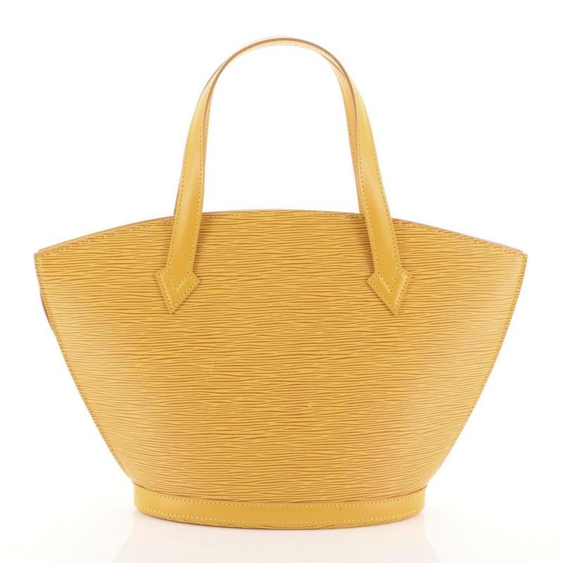 Orange Louis Vuitton Saint Jacques Handbag Epi Leather PM 