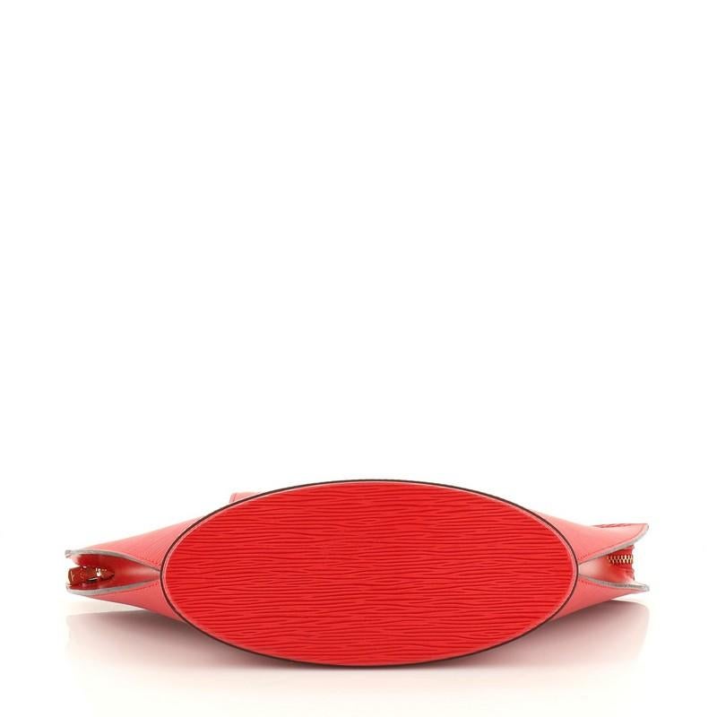Red  Louis Vuitton Saint Jacques Handbag Epi Leather PM