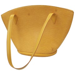 Louis Vuitton Saint Jacques handbag in yellow épi leather