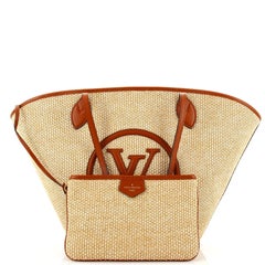 Louis Vuitton Saint Jacques NM Handbag Raffia and Leather