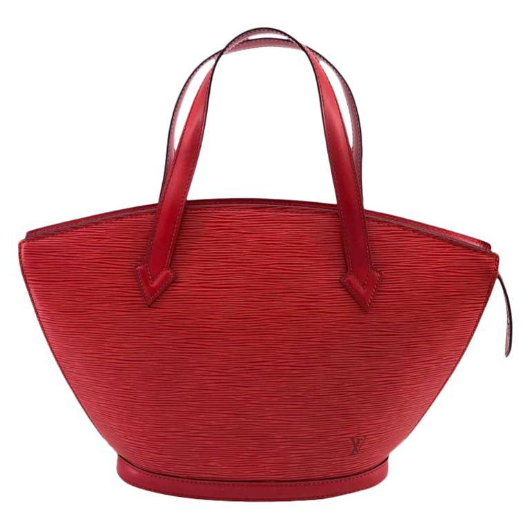 LOUIS VUITTON Saint-Jacques Shoulder bag in Red Leather