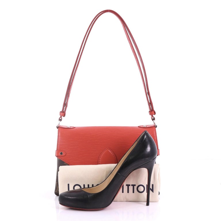 Louis Vuitton Saint Michel Handbag Monogram Canvas and Epi Leather at 1stdibs