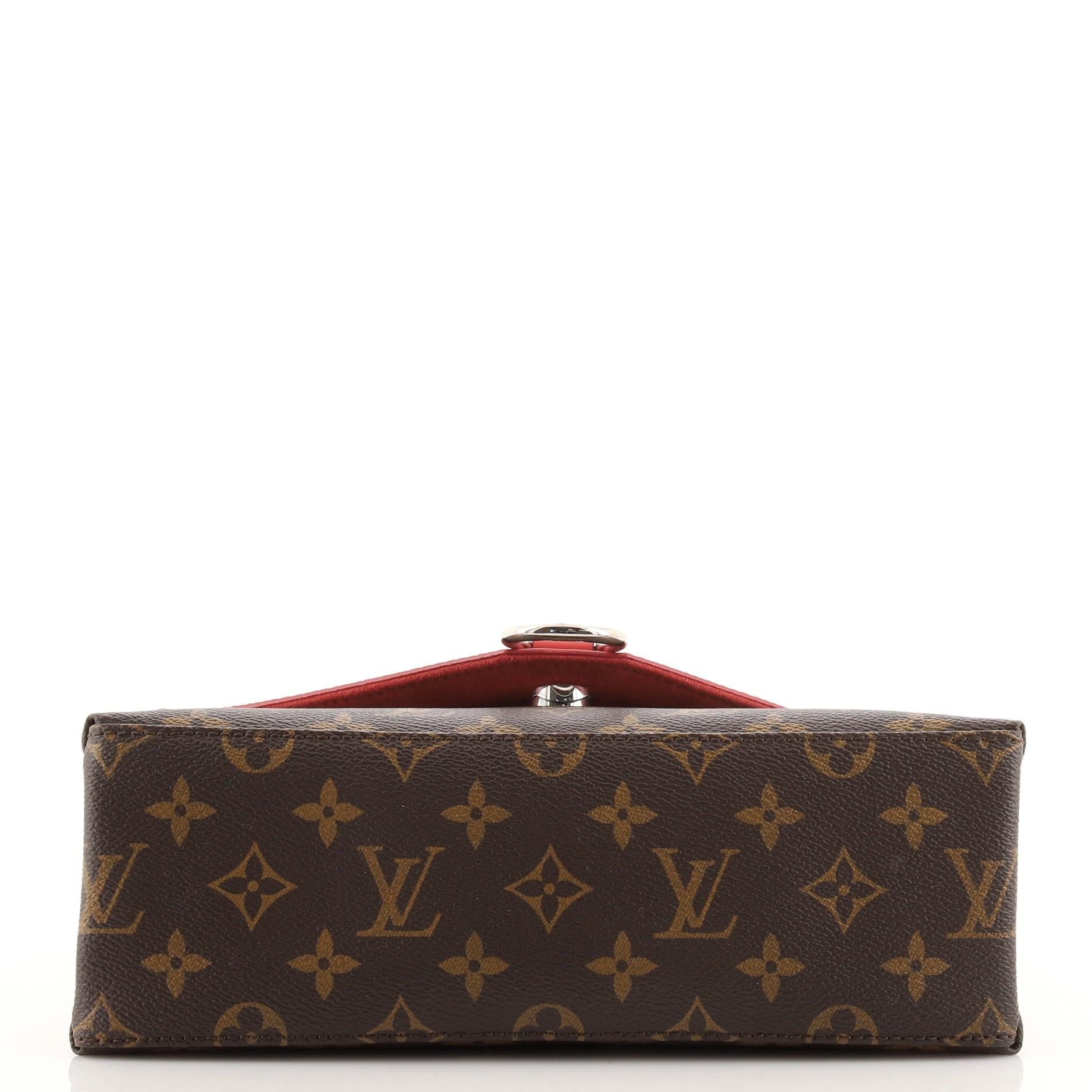 Louis Vuitton Saint Michel Handbag Monogram Canvas and Epi Leather In Good Condition In NY, NY