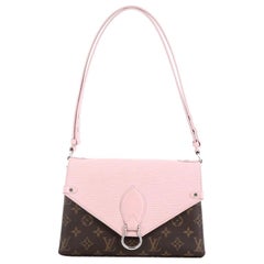 Louis Vuitton Saint Michel Handbag Monogram Canvas and Epi Leather