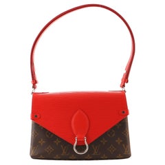 Louis Vuitton Saint Michel Handbag Monogram Canvas and Epi Leather