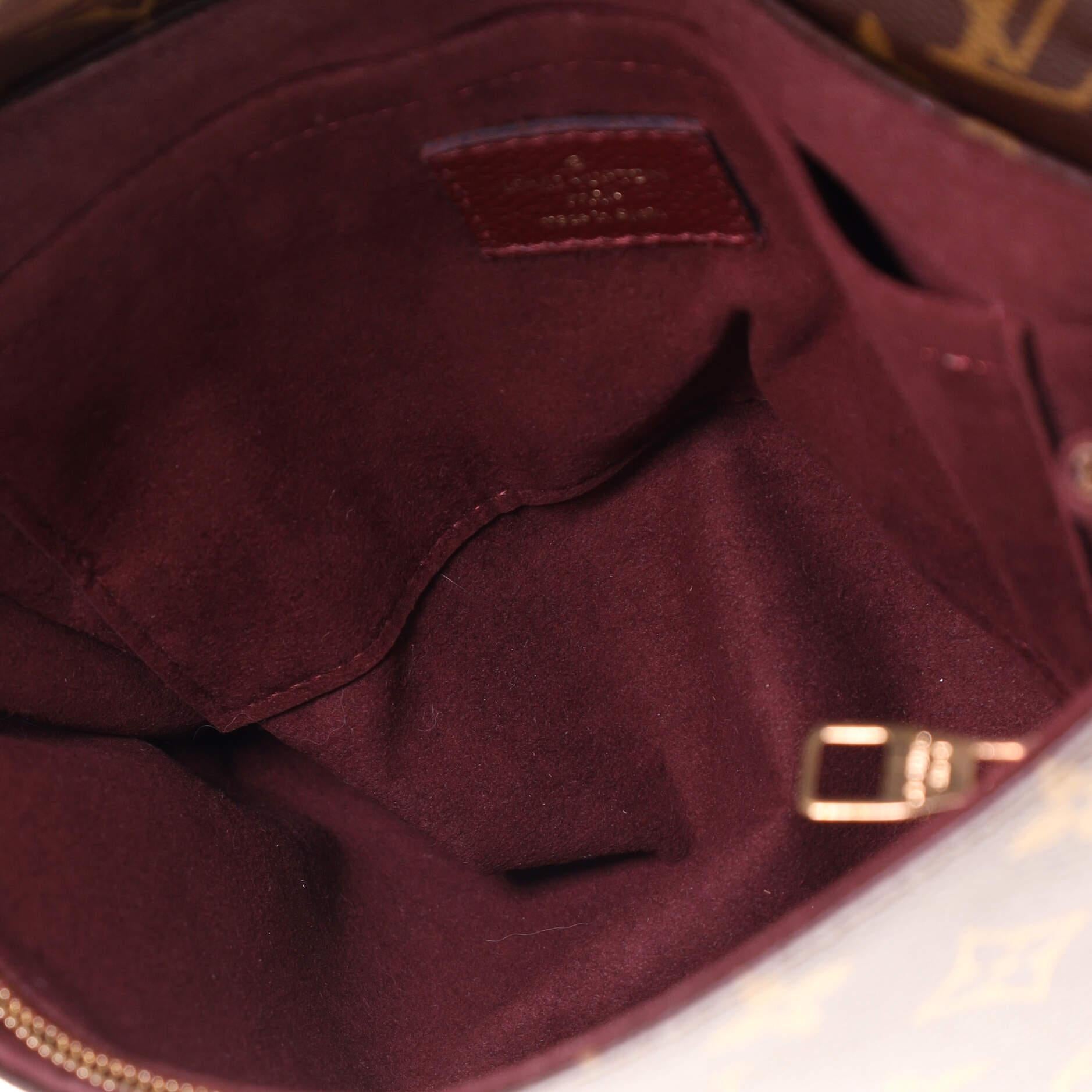 Louis Vuitton Saint Placide Handbag Monogram Canvas and Leather In Good Condition In NY, NY