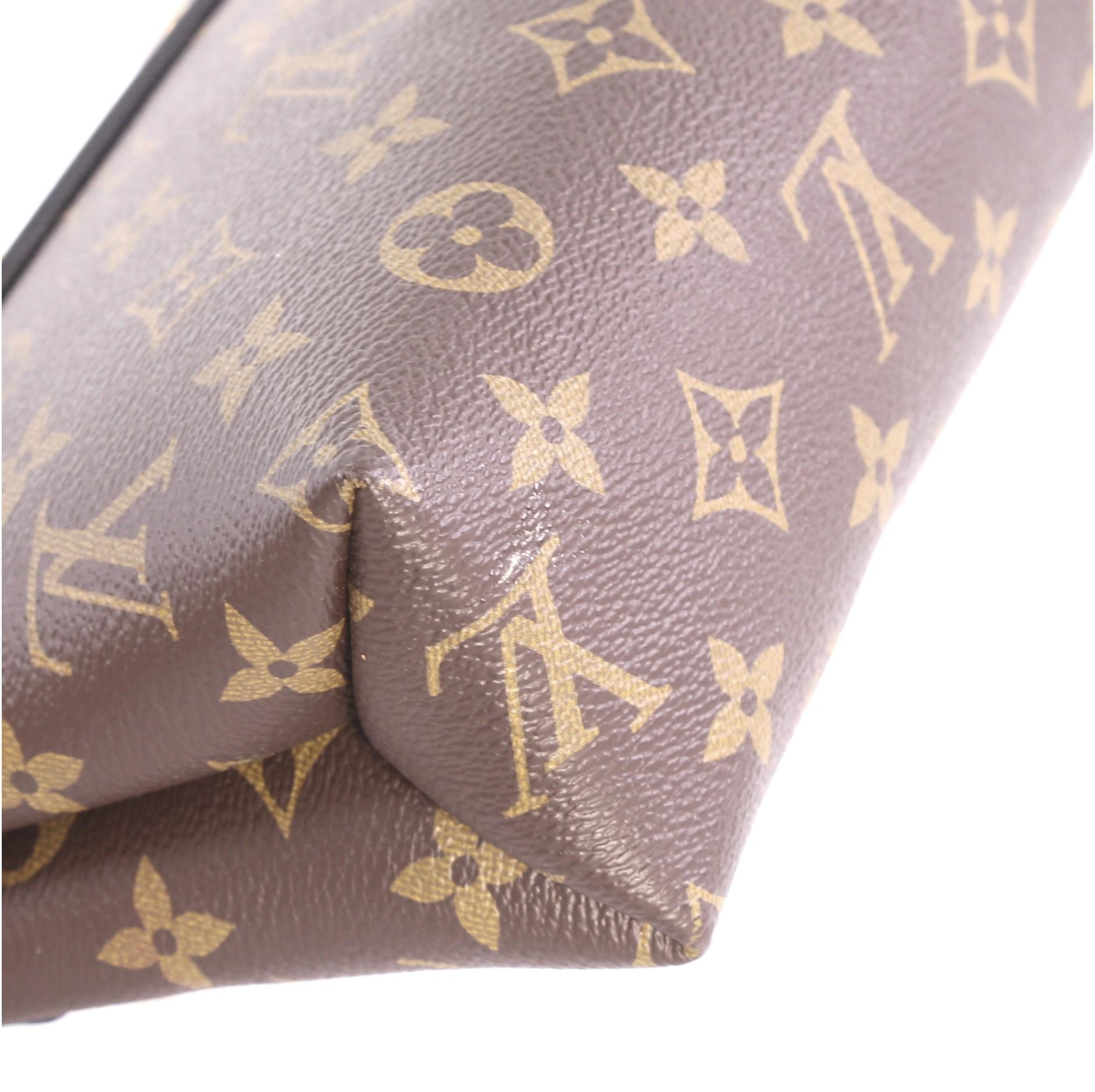 Brown Louis Vuitton Saint Placide Handbag Monogram Canvas and Leather