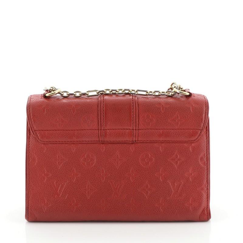 Louis Vuitton Saint Sulpice Handbag Monogram Empreinte Leather PM In Good Condition In NY, NY
