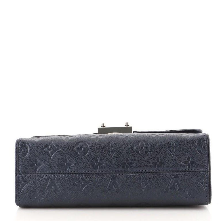 Saint sulpice leather handbag Louis Vuitton Black in Leather