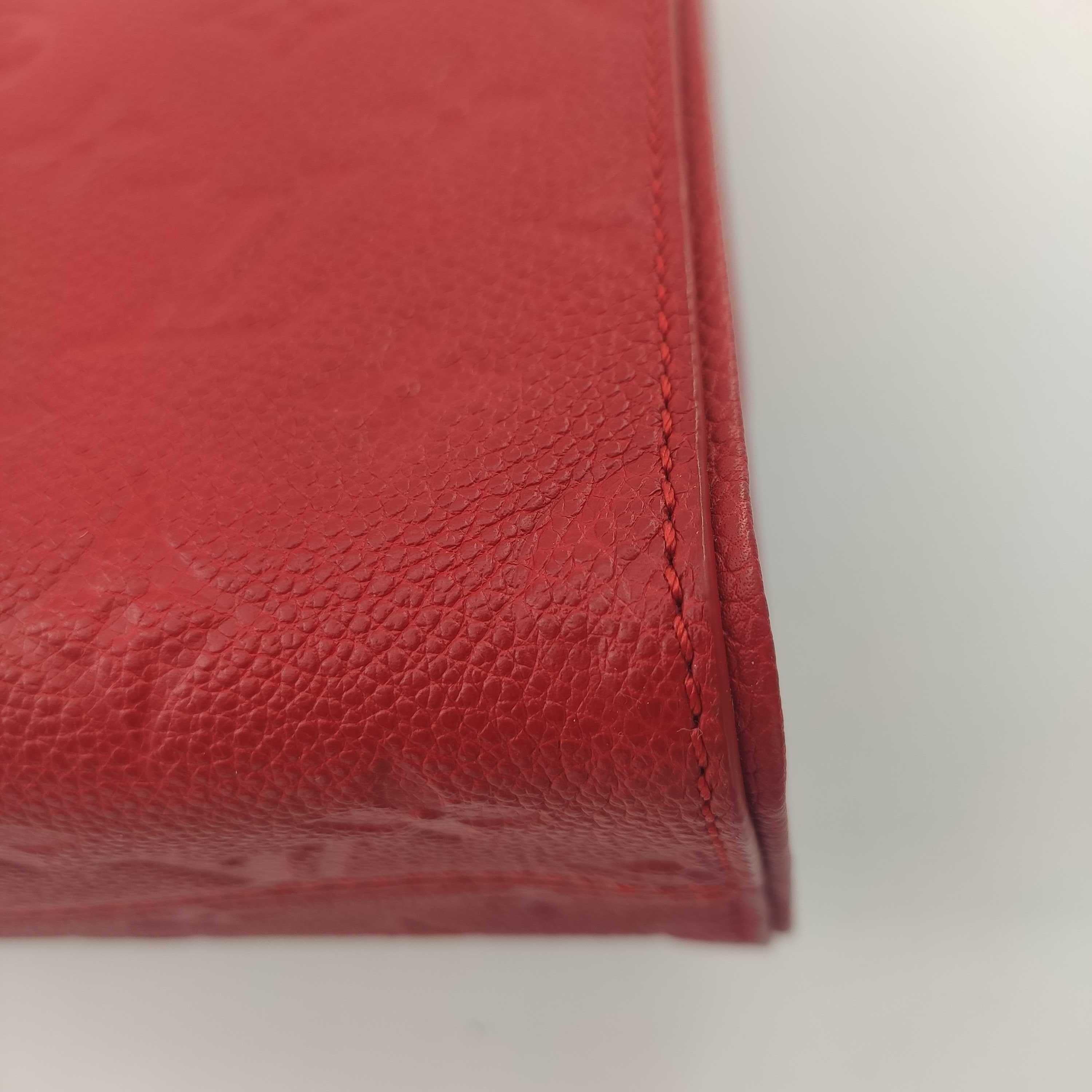LOUIS VUITTON Saint Sulpice Shoulder bag in Red Leather 6