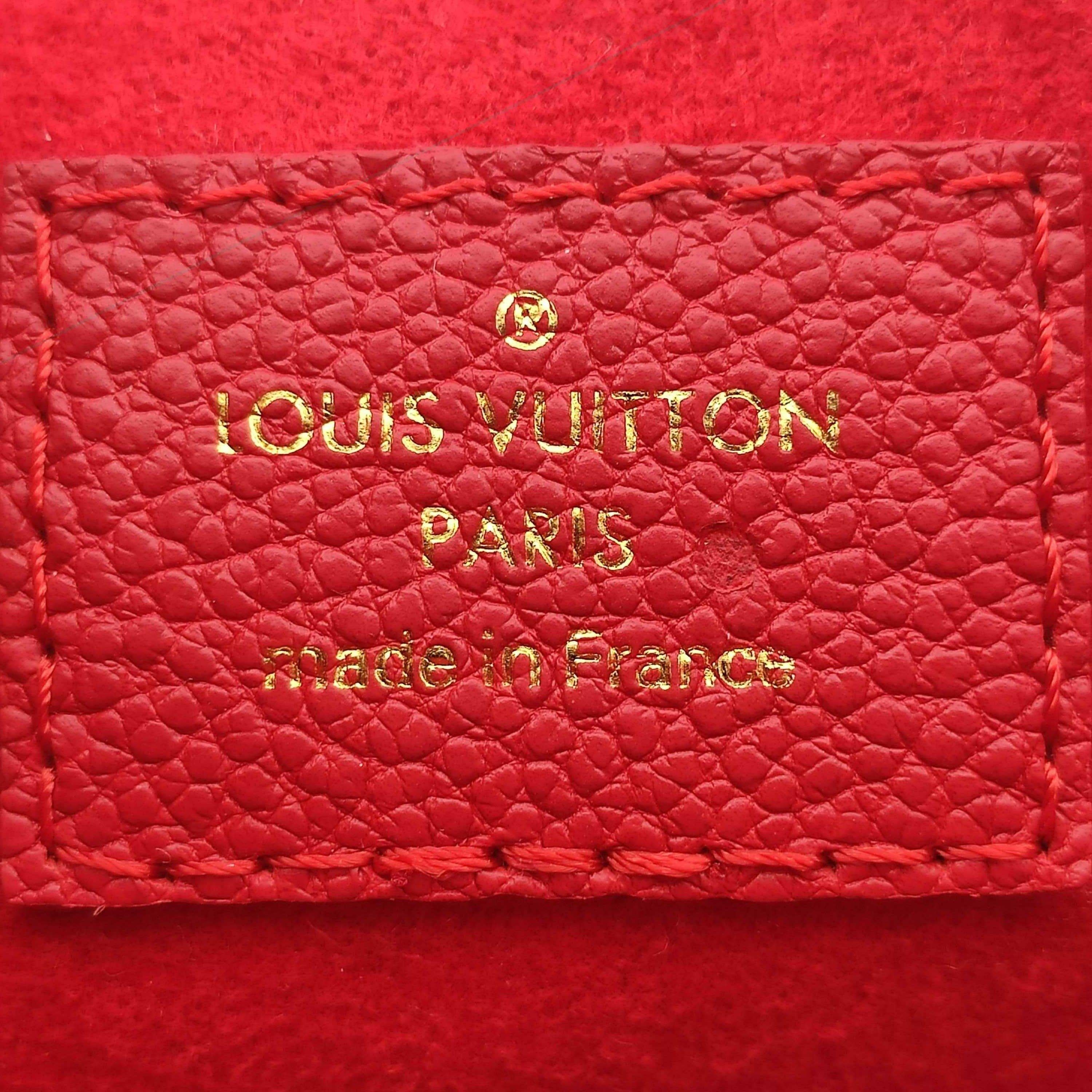 LOUIS VUITTON Saint Sulpice Shoulder bag in Red Leather 1