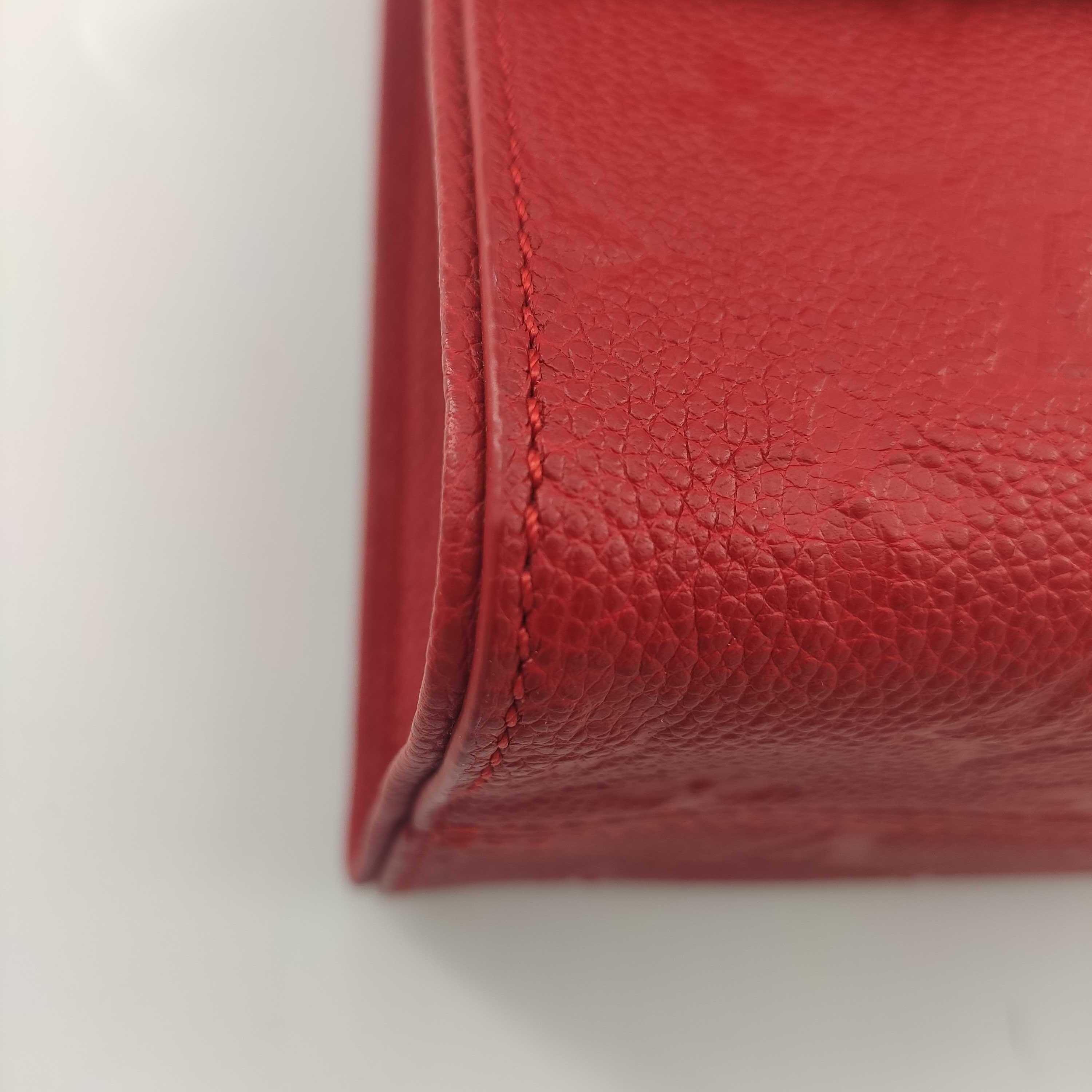 LOUIS VUITTON Saint Sulpice Shoulder bag in Red Leather 3