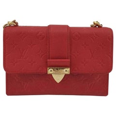 LOUIS VUITTON Saint Sulpice Shoulder bag in Red Leather