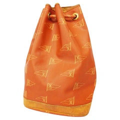 Louis Vuitton Saint Tropez Borsa Zaino Pelle Arancione Edizione Limitata 1995