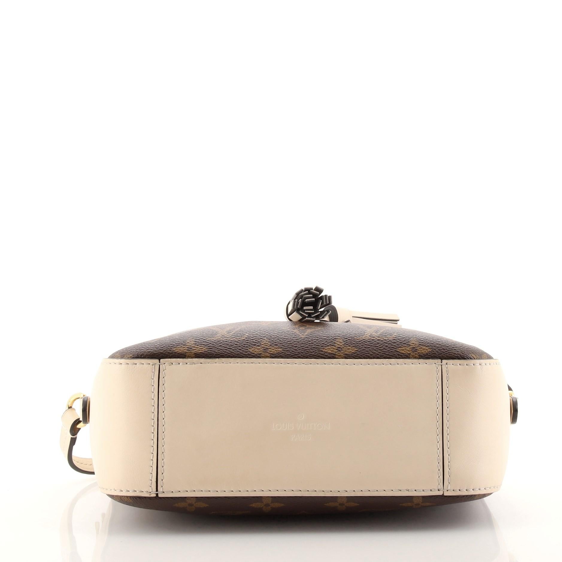 Black Louis Vuitton Saintonge Handbag Monogram Canvas with Leather
