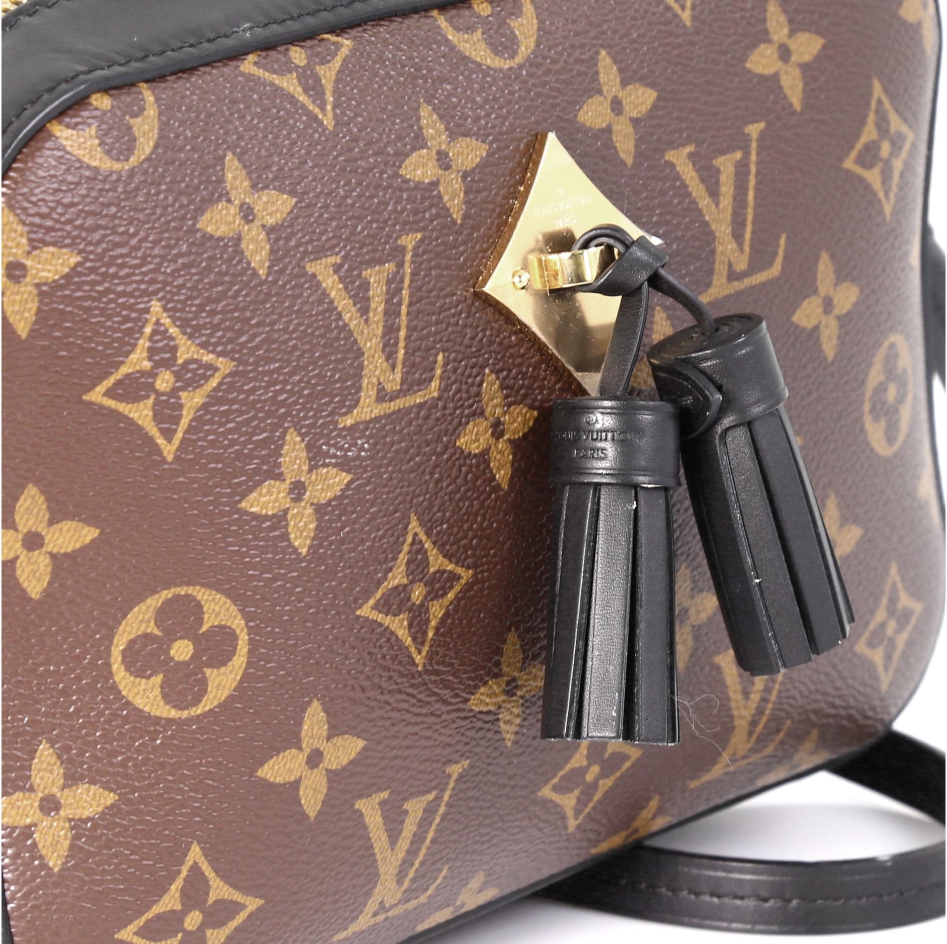 Louis Vuitton Saintonge Handbag Monogram Canvas with Leathe 2