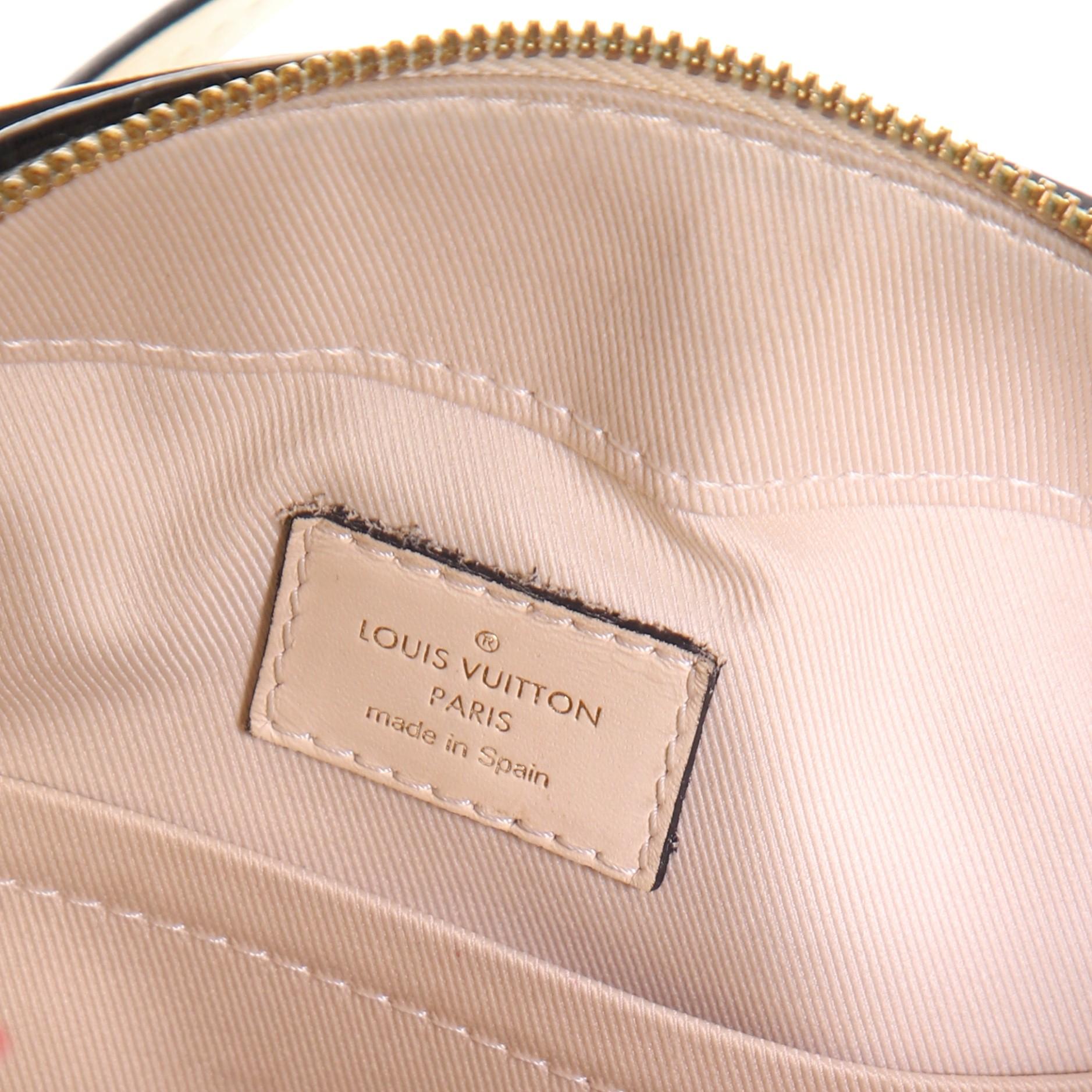 Louis Vuitton Saintonge Handbag Monogram Canvas with Leather 2
