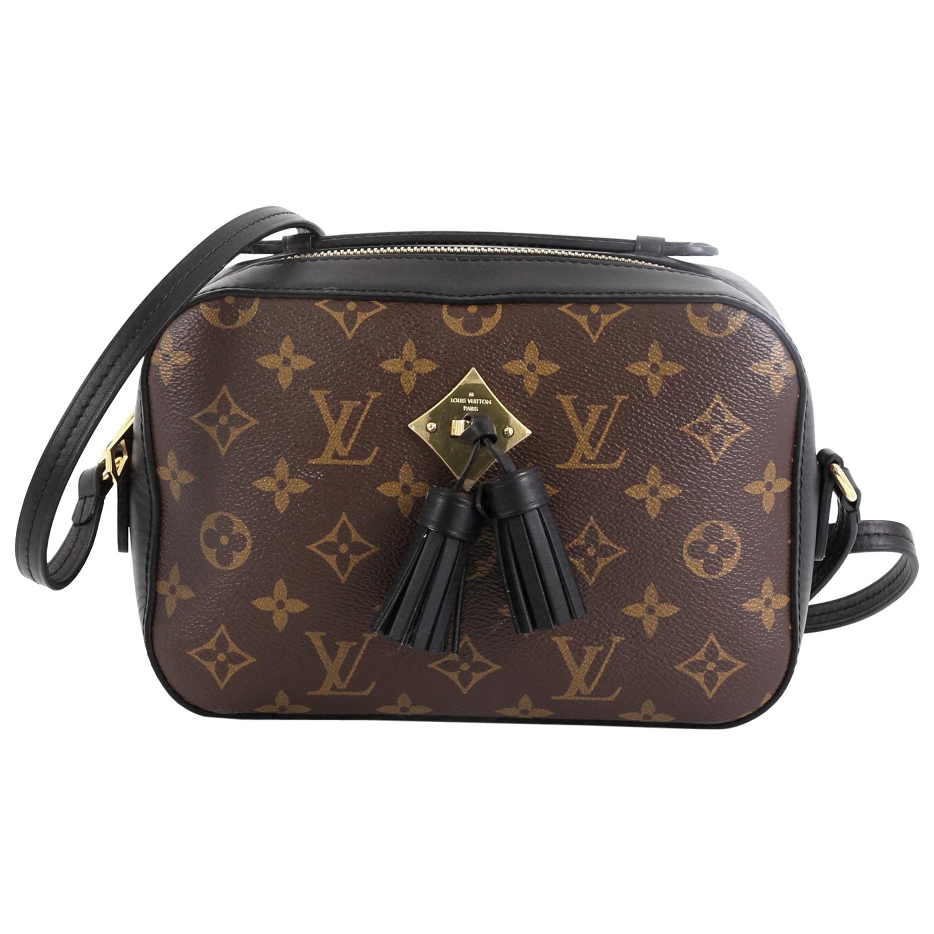Louis Vuitton Saintonge Handbag Monogram Canvas with Leathe