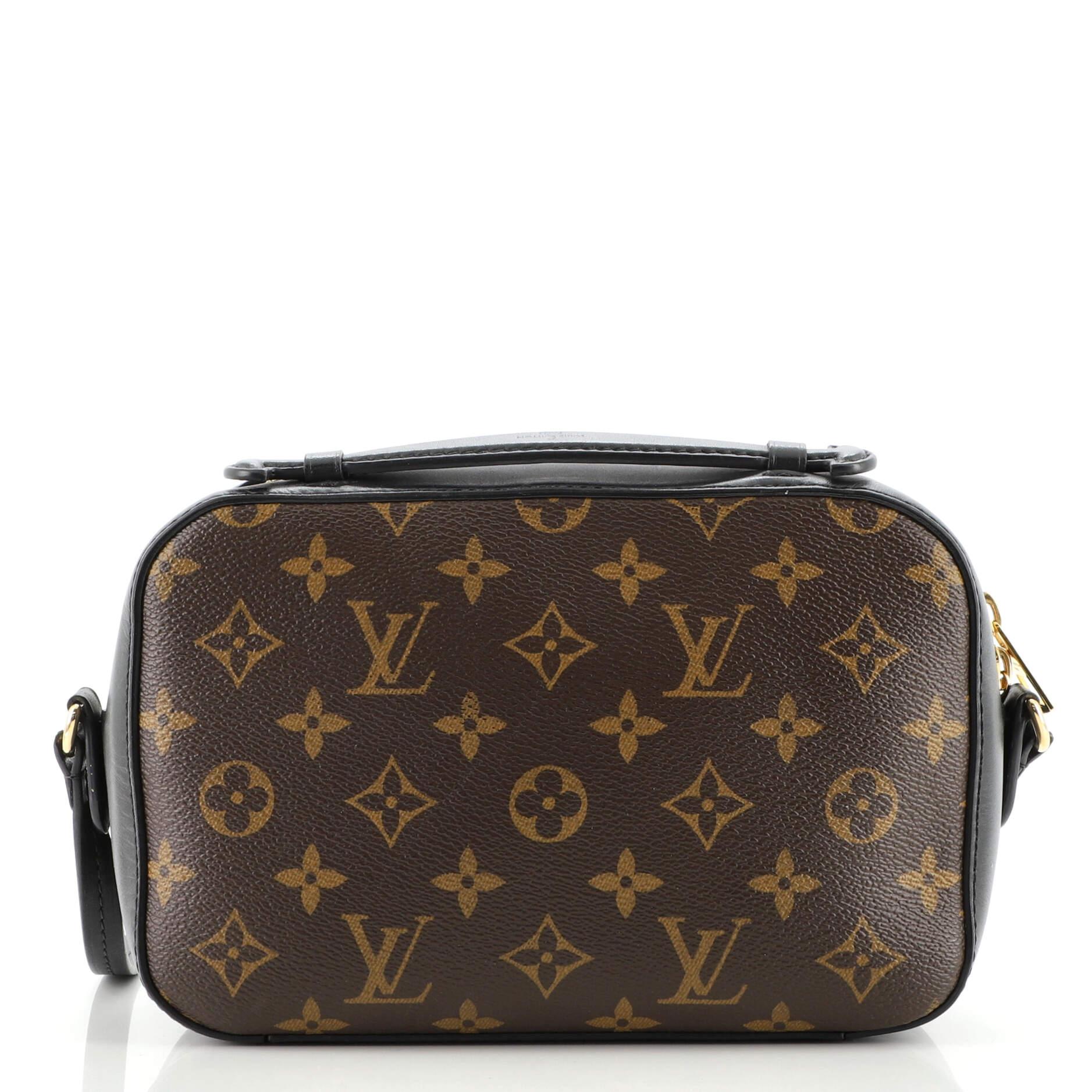 Louis Vuitton Saintonge Handbag Monogram Canvas with Leather In Good Condition In NY, NY