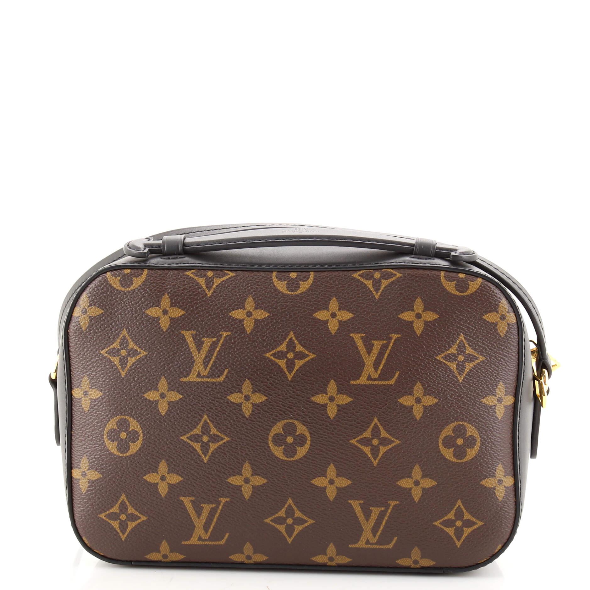 Louis Vuitton Saintonge Handbag Monogram Canvas with Leather In Good Condition In NY, NY