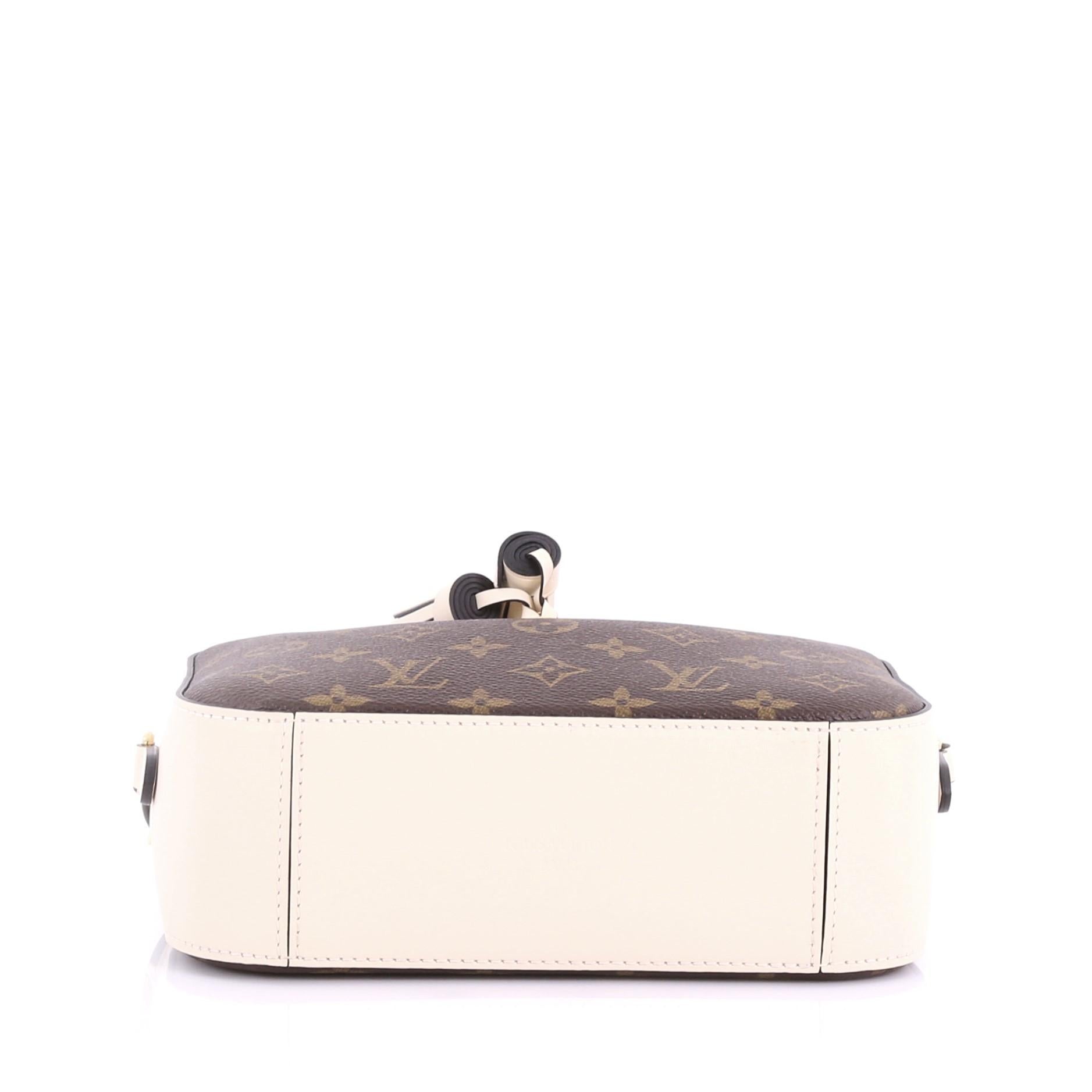 Women's or Men's Louis Vuitton Saintonge Handbag Monogram Canvas with Leather