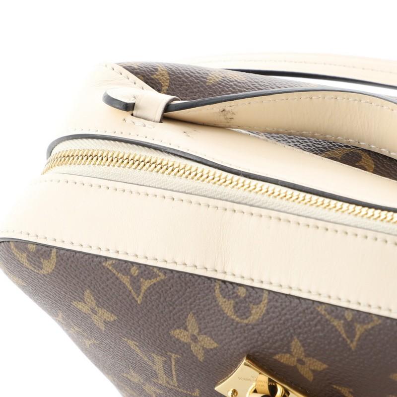 Women's Louis Vuitton Saintonge Handbag Monogram Canvas with Leather