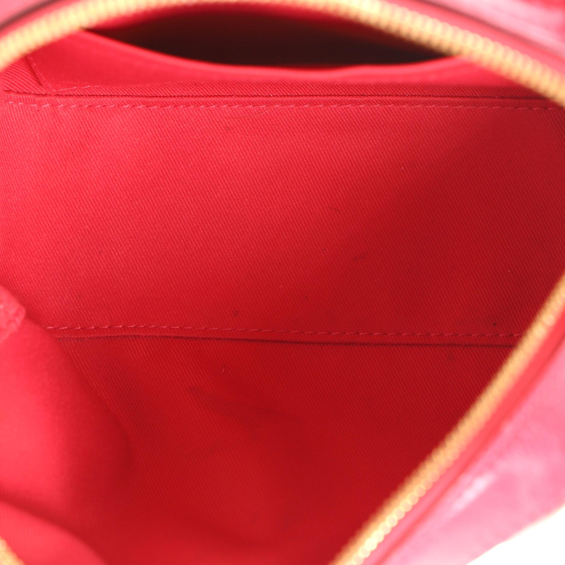 Brown Louis Vuitton Saintonge Handbag Monogram Canvas with Leather