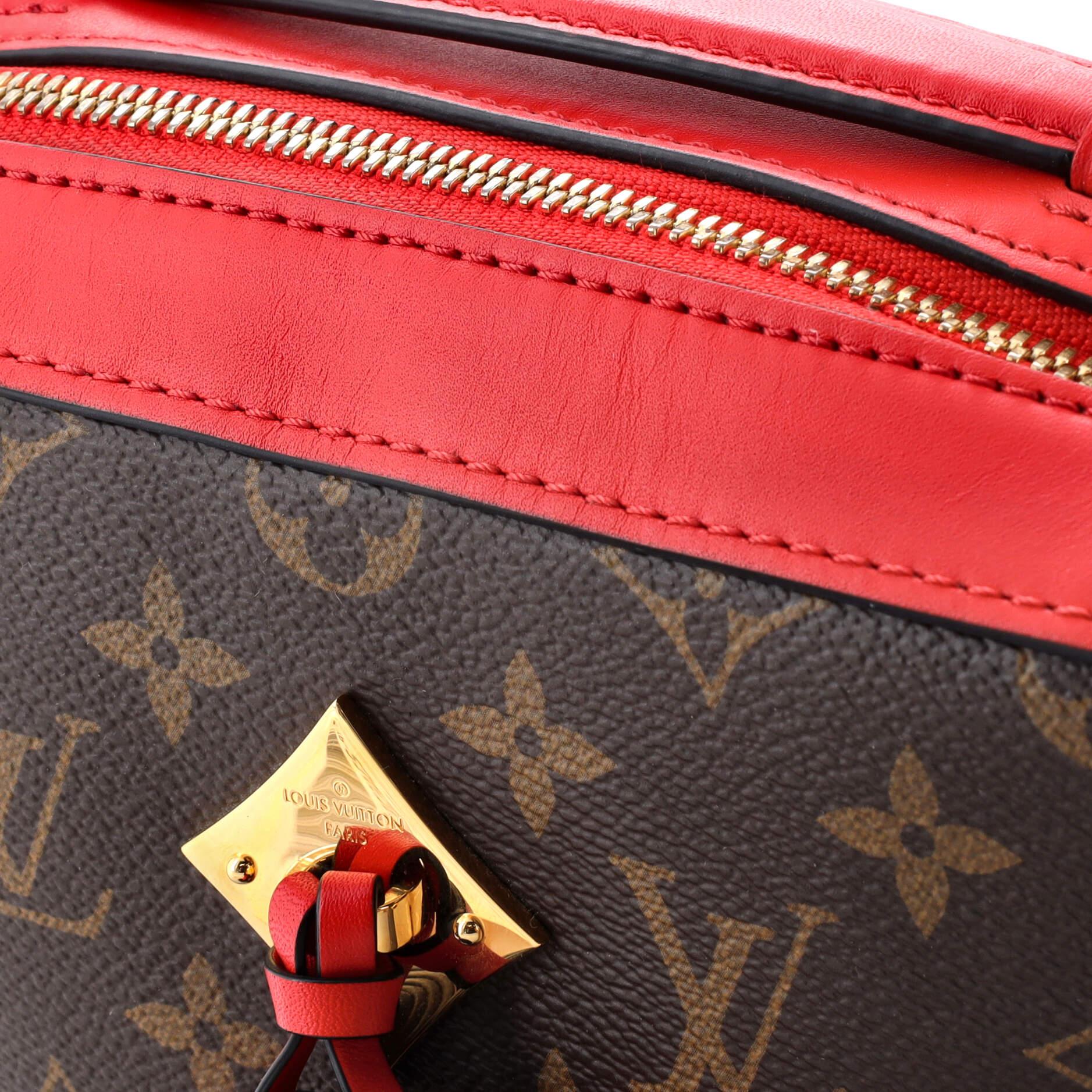 Louis Vuitton Saintonge Handbag Monogram Canvas with Leather For Sale 2