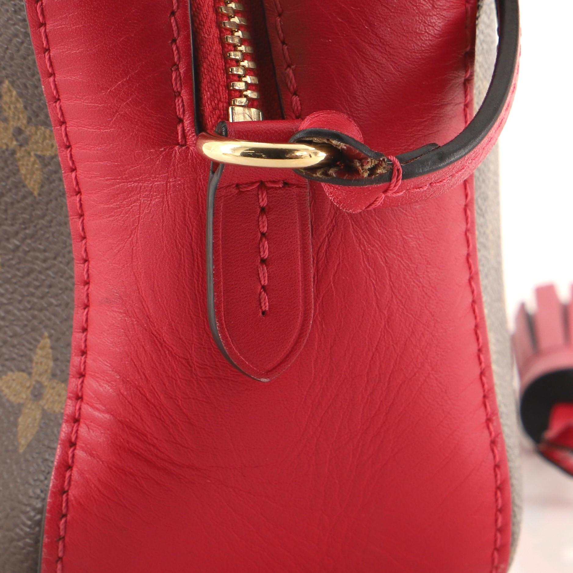 Women's or Men's Louis Vuitton Saintonge Handbag Monogram Canvas with Leather