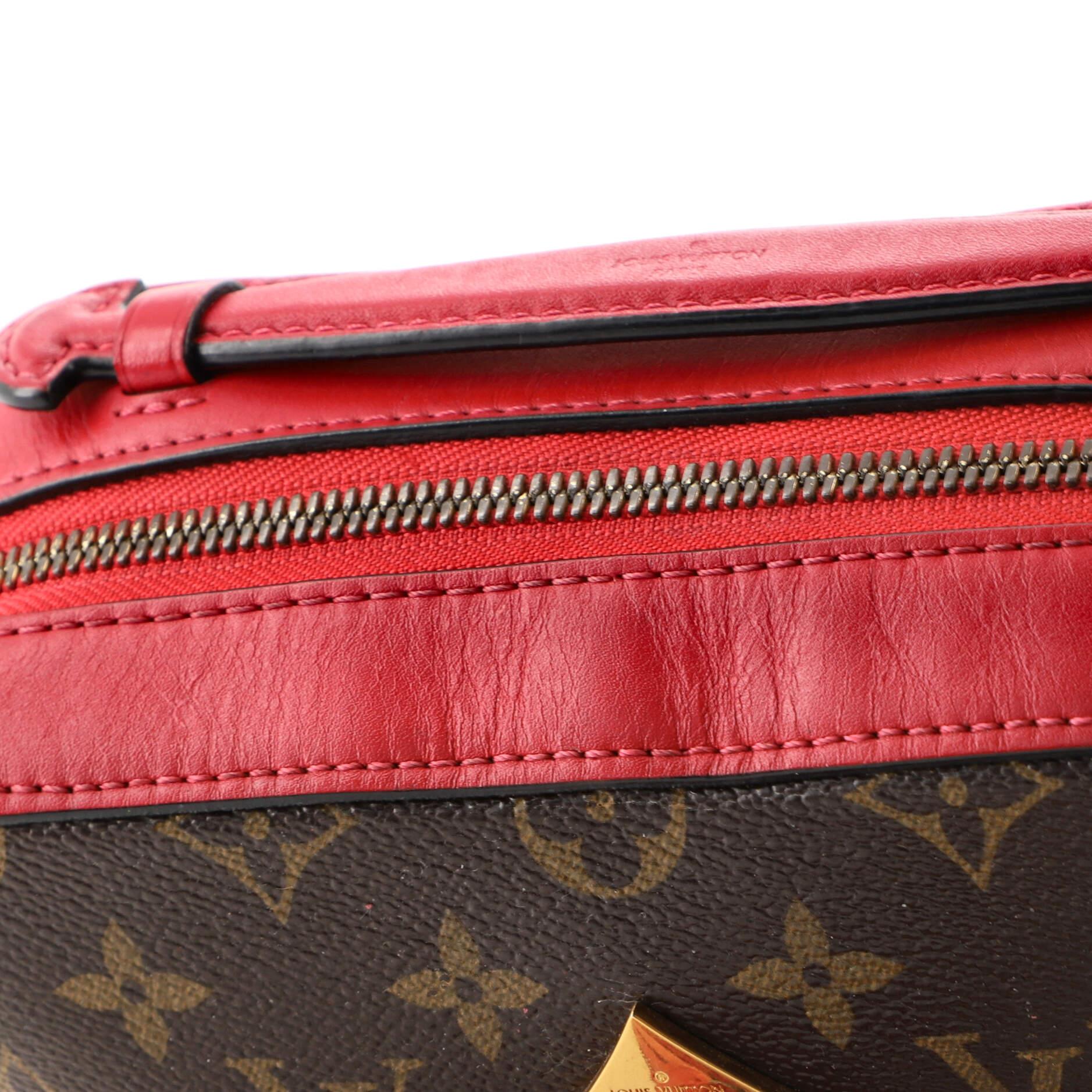 Louis Vuitton Saintonge Handbag Monogram Canvas with Leather 1