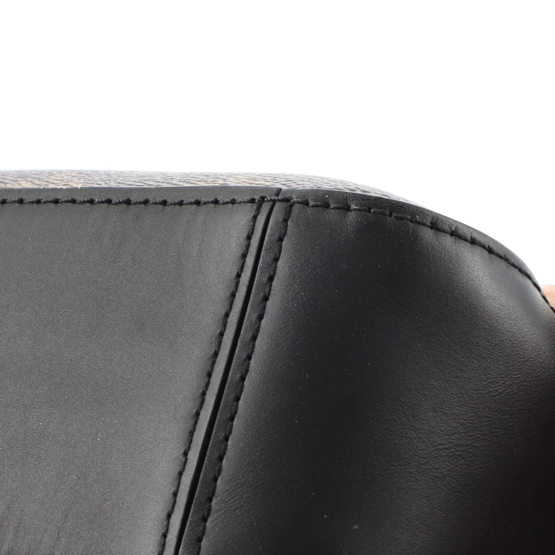 Louis Vuitton Saintonge Handbag Monogram Canvas with Leather 2