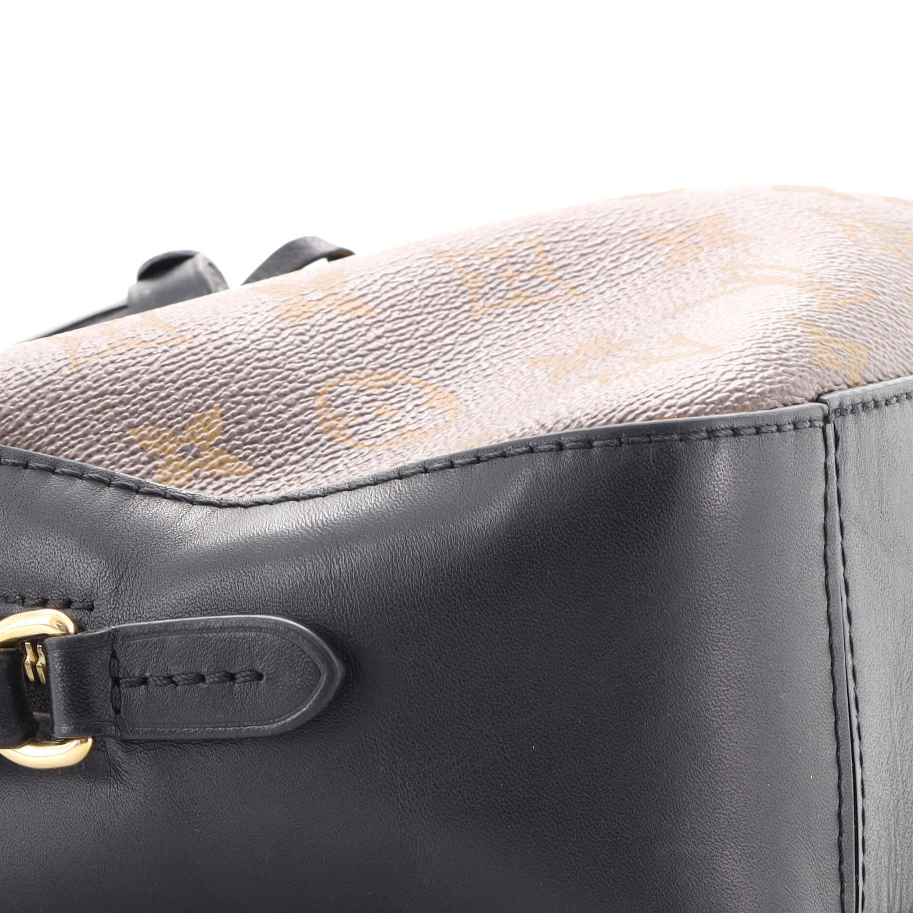 Louis Vuitton Saintonge Handbag Monogram Canvas with Leather In Good Condition In NY, NY