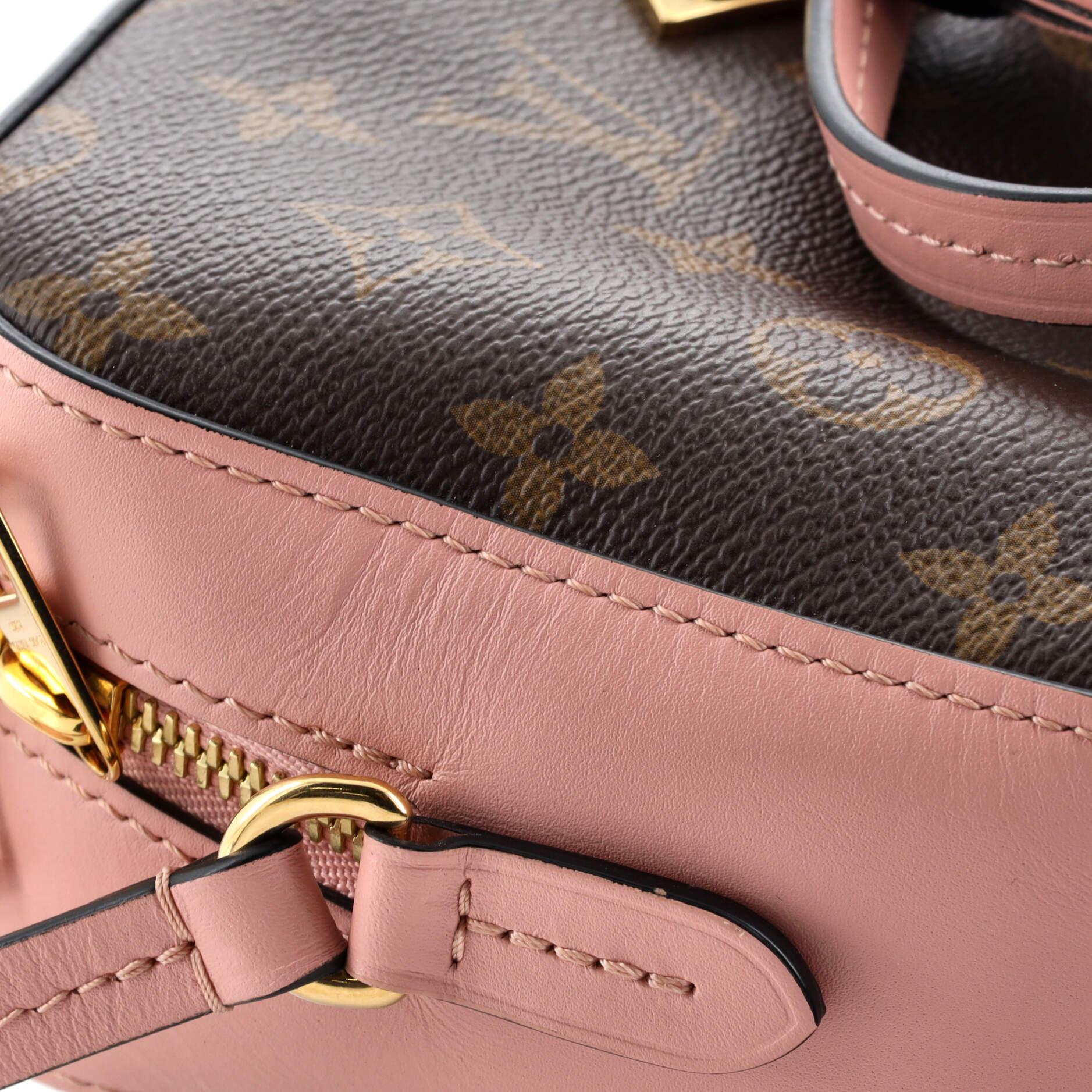 Louis Vuitton Saintonge Handbag Monogram Canvas with Leather 3
