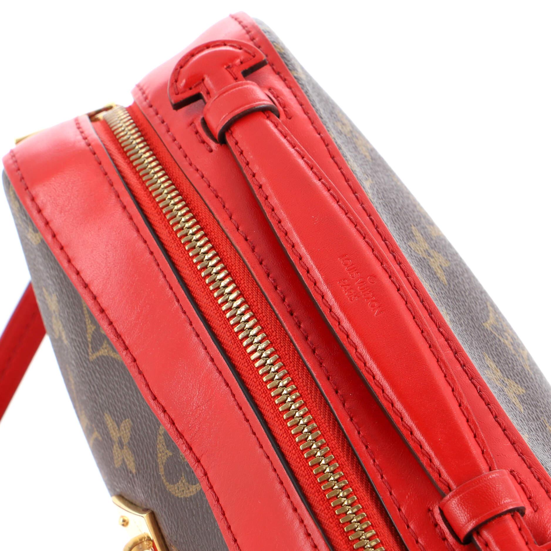 Louis Vuitton Saintonge Handbag Monogram Canvas with Leather For Sale 3