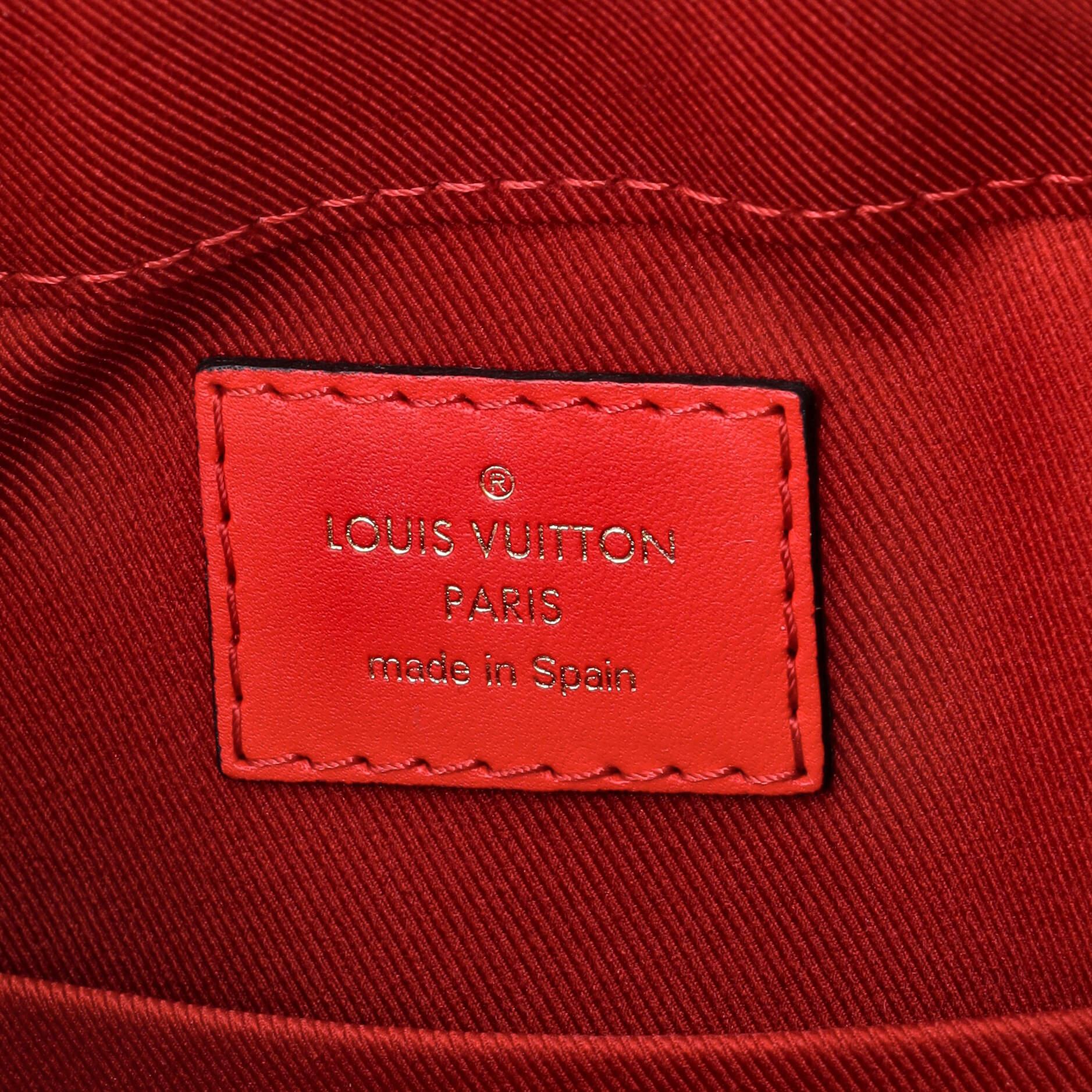 Louis Vuitton Saintonge Handbag Monogram Canvas with Leather For Sale 3