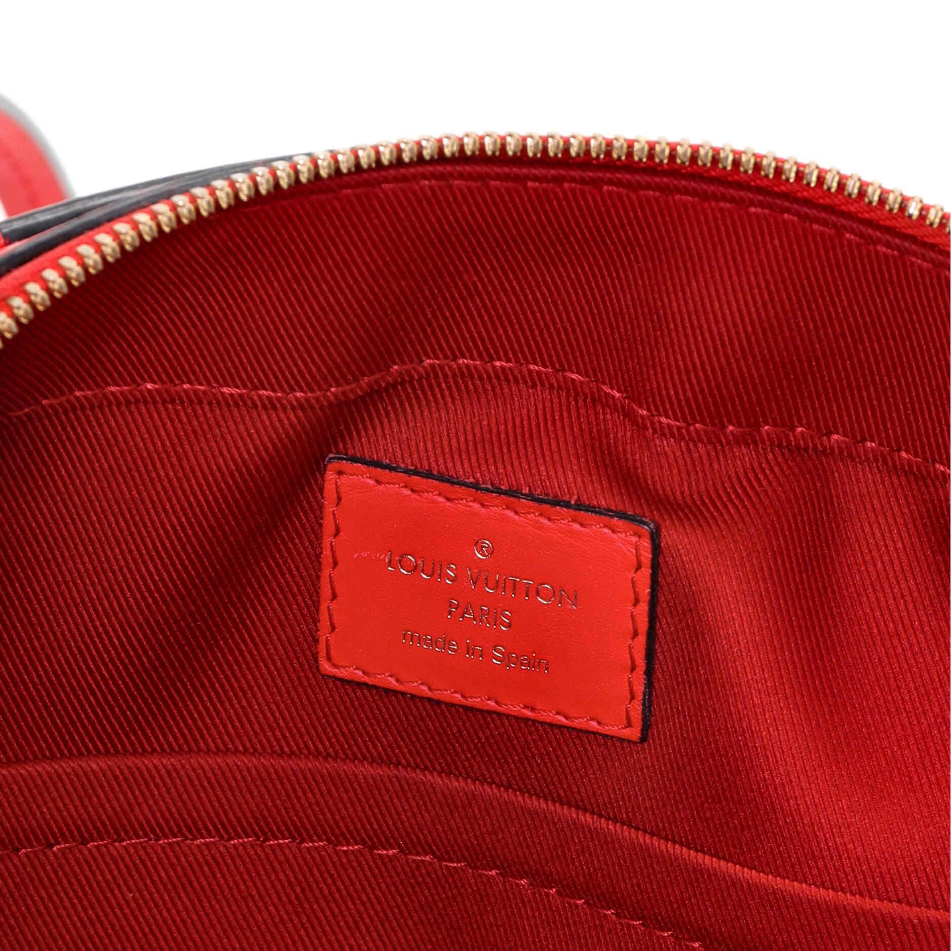 Women's or Men's Louis Vuitton Saintonge Handbag Monogram Canvas with Leather