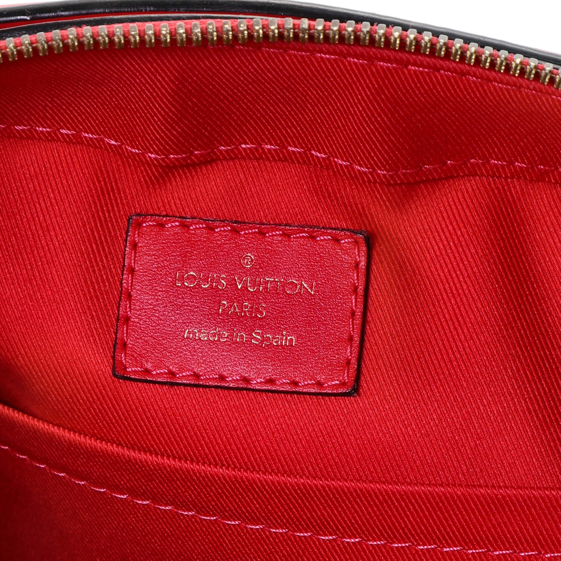 Louis Vuitton Saintonge Handbag Monogram Canvas with Leather 2