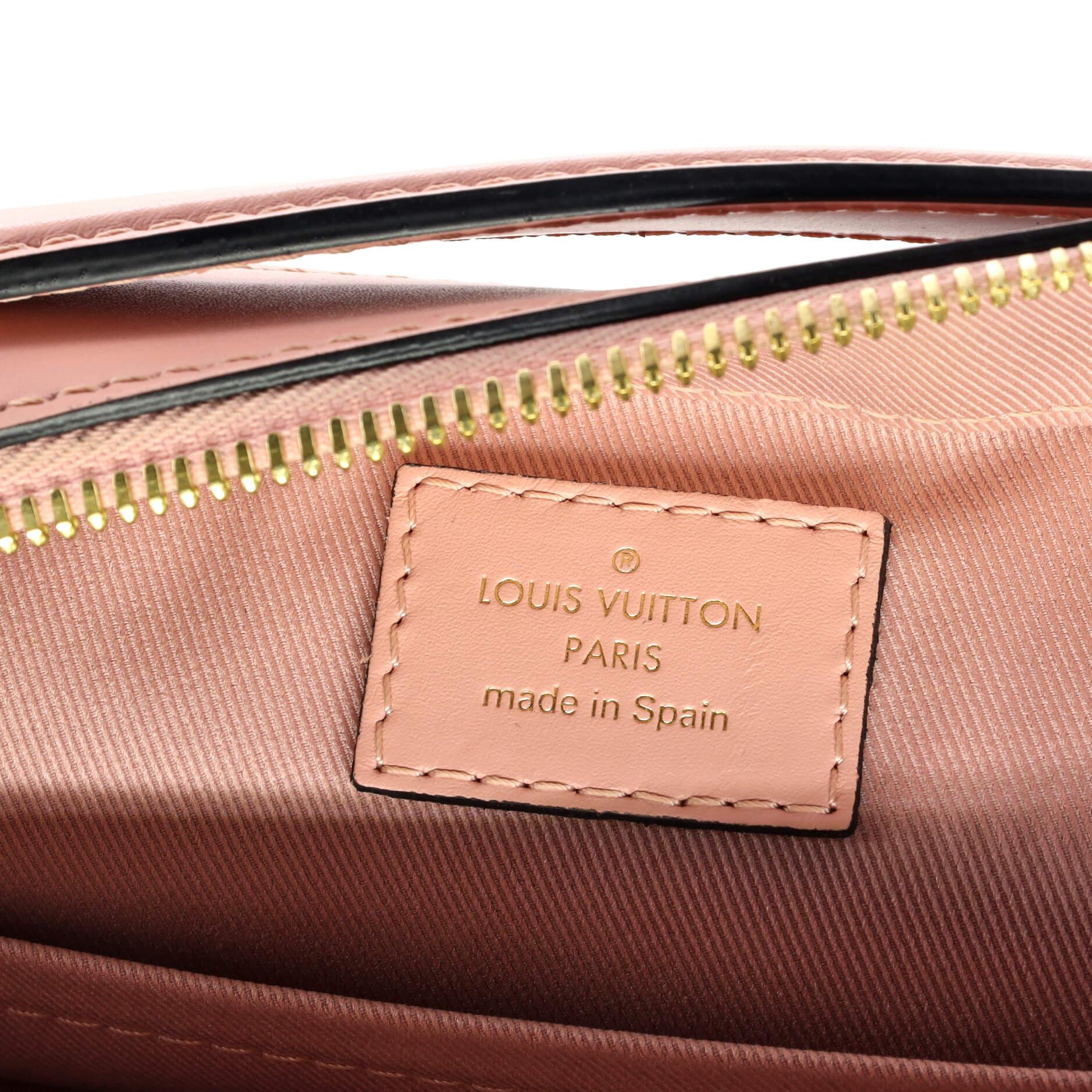 Louis Vuitton Saintonge Handbag Monogram Canvas with Leather 4