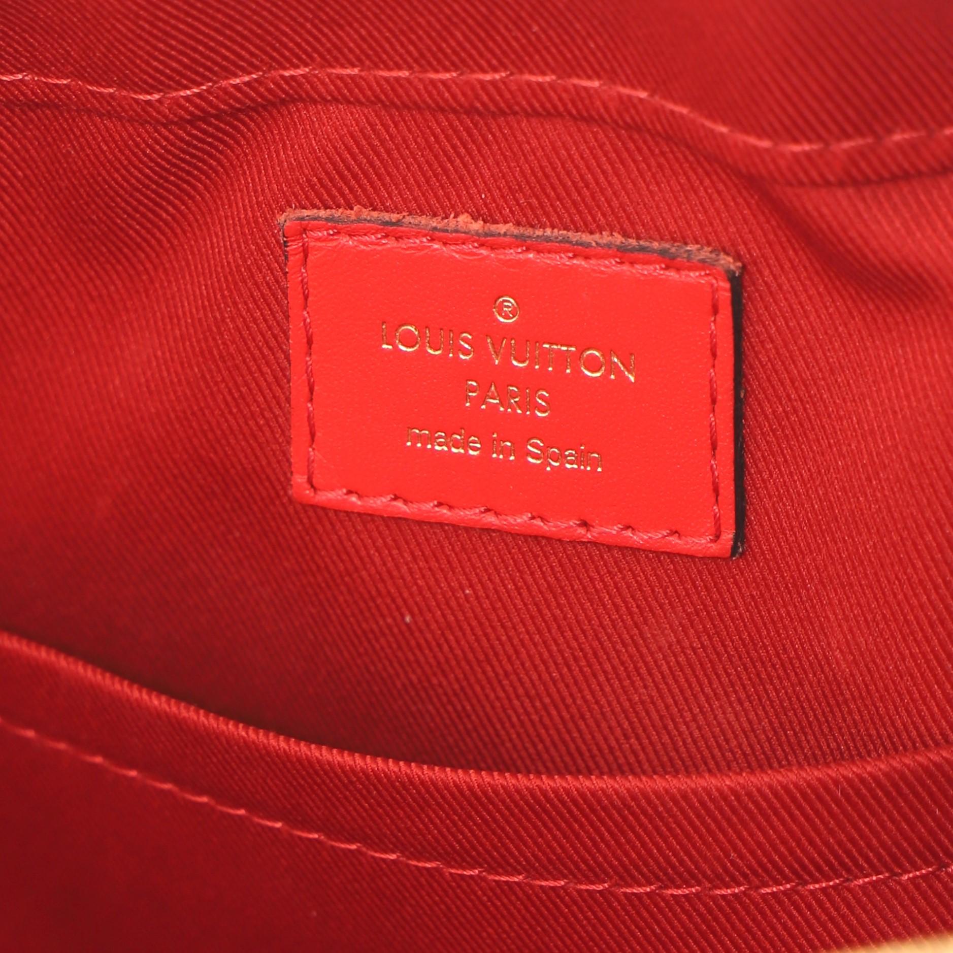 Louis Vuitton Saintonge Handbag Monogram Canvas with Leather 2